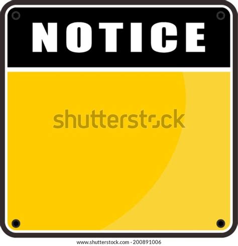 notice sign stock vector royalty