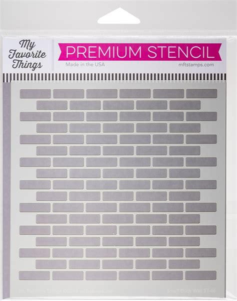 mft stencil small brick wall