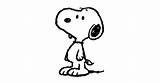 Snoopy Peanuts スヌーピー sketch template