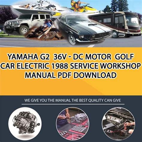 yamaha   dc motor golf car electric  service workshop manual   service