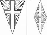 Bunting Union Jack Colouring Flag sketch template