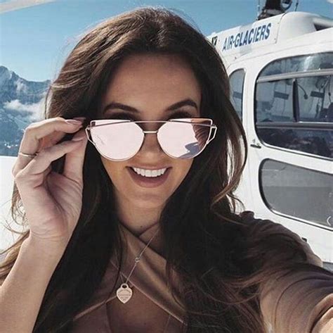 women mirror sunglasses cat eye designer fashion mirror lens love punch