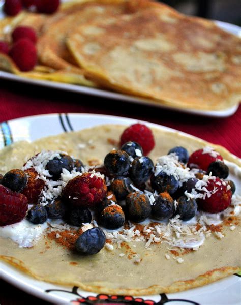 breakfast in bed coconut paleo crepes — what runs lori