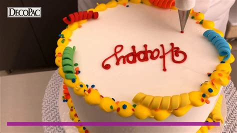 decorating tip writing  script   cake youtube