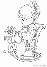Moments Precious Mother Coloring Pages Babe Baby Mom Girl Dolls Colorear Para Printable Kids Colouring Wedding Moment sketch template