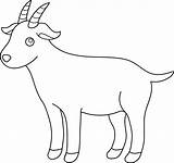 Goat Clipart Cute Coloring Pages Goats Boer Billy Clipground sketch template