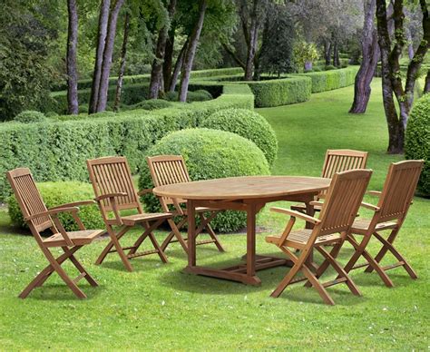 brompton teak extendable garden table  chairs lindsey