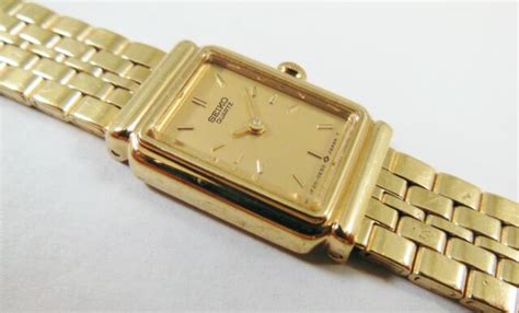 Seiko Gold Tone Base Metal 1f20 0e50 Sample Watch Non Working Ebay
