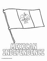 Independence Mexican Coloring Happy sketch template