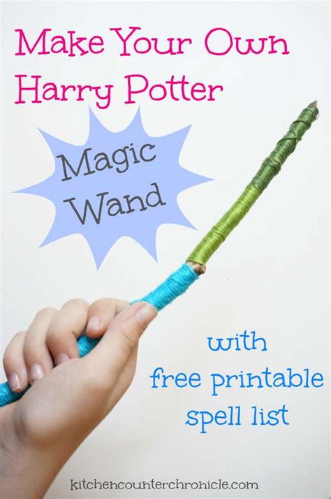 Make Your Own Harry Potter Magic Wand