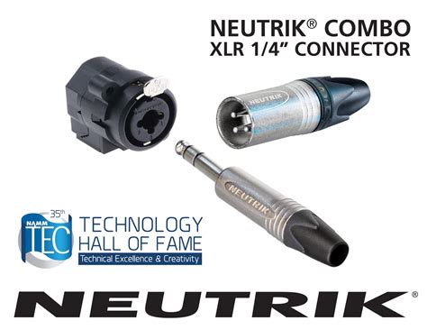 neutriks combo  series xlr   connector inducted   namm technology hall  fame