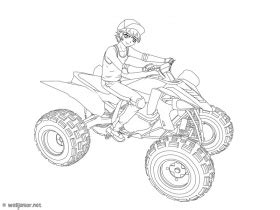 coloring books adult coloring pages  boys fresh quad atv