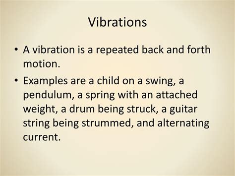 vibrations powerpoint    id