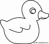 Duck Coloring Outline Rubber Pages Drawing Template Printable Ducks Baby Kids Clipart Clip Duckie Colouring Preschoolers Preschool Drawings Cliparts Print sketch template