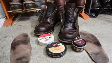 red wing  cleaning day leather boot cleaning  conditioning