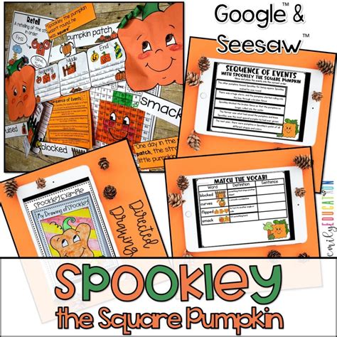 spookley  square pumpkin activities digital included seesaw