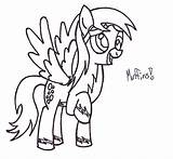Derpy Pages Pony Little Coloring Wonderbolt Getcolorings Getdrawings sketch template