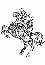 Mozaiek Paarden Kleurplaat Mosaik Pferden Ausmalbilder Kleurplaten Malvorlage sketch template