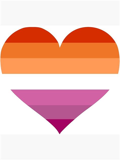 lesbian flag heart shape photographic print for sale by seren0