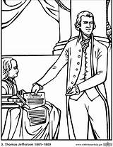 Thomas Jefferson Coloring Pages Edison Presidents President Printables Printable Color Worksheets Pdf Getcolorings Kids States United Inventions Template  sketch template