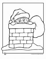 Chimney Coloring Santa Pages Christmas Kids Sweeps Drawing Template Sketch sketch template