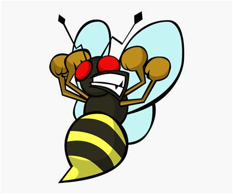 transparent bees clipart bee angry png png  kindpng
