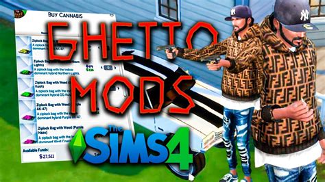 starter ghettourban cc  mods sims  youtube