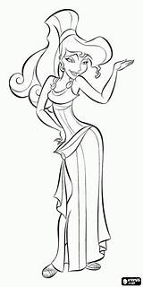 Coloring Pages Hercules Megara Disney Meg Princess Damsel Color Gif раскраски Colouring Cartoon Recommended sketch template