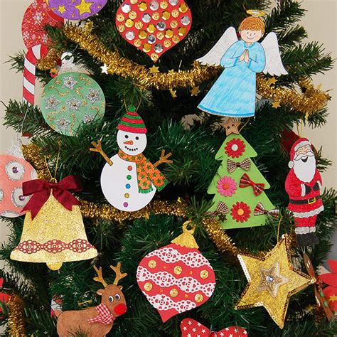 printable christmas tree ornaments kids crafts fun craft ideas