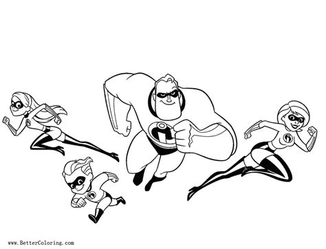 characters  incredibles  coloring pages  printable coloring
