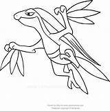Grovyle Coloring Pages Pokemon Drawing Getcolorings sketch template