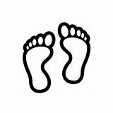 Footprint Baby Drawing Outline Clipart Footprints Coloring Pages Feet Cliparts Clip Print Patterns Kids Sketch Printable Drawings Library Crafts Outlines sketch template