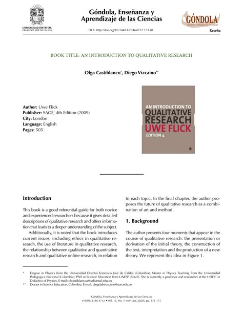 tittle book  introduction  qualitative research author uwe