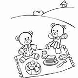 Teddy Clipart sketch template