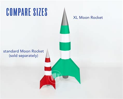 rocket template diy printable  rocket template   etsy