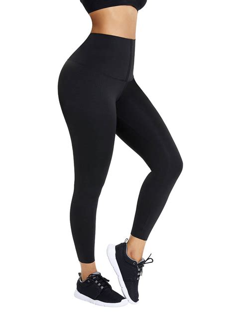 high rise waistband waist tummy control seamless leggings for women