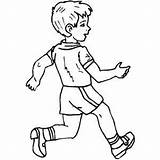Walking Coloring Pages People Getcolorings Fast Boy Color sketch template