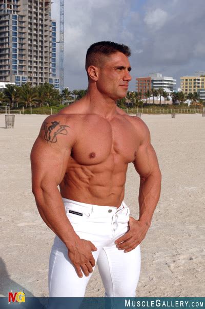 Hot Hunk Of A Man Antonio Flexes His Giant Muscles While