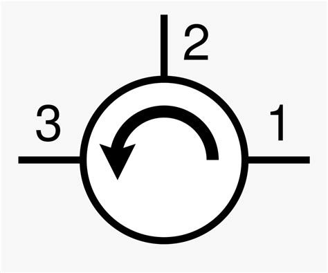 antenna schematic symbol unique circulator wikipedia circulator symbol  transparent