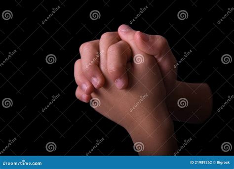 folded hands stock photography image