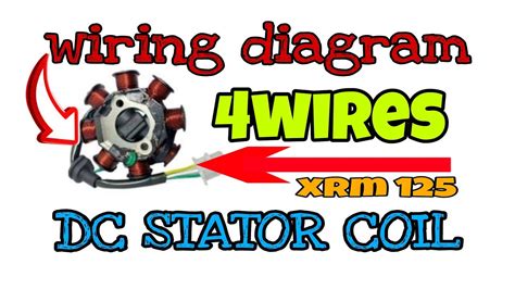 dc type stator coilwiring diagram  wires diy youtube