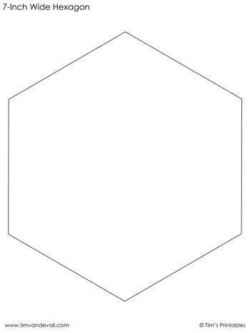 hexagon template   wide  crafts sewing patterns hexagon