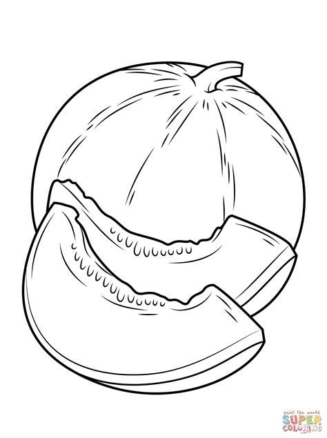 melon super coloring dessin fruits dessin colorier