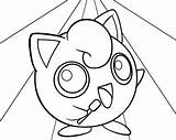 Jigglypuff Pokemon Coloring Pages Printable Singing Kids sketch template