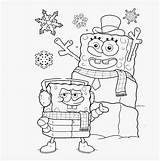 Coloring Spongebob Christmas Pages Stay Always Cool Holiday Kindpng sketch template