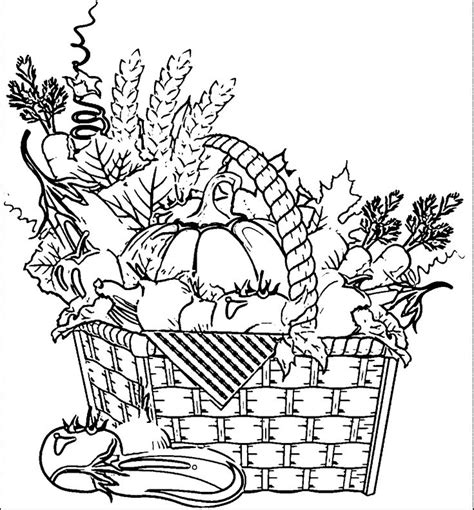 awesome vegetable coloring pages vegetable coloring pages basket