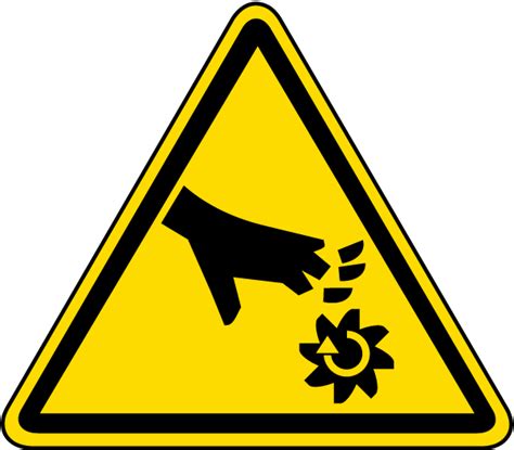 rotating blade warning label   safetysigncom