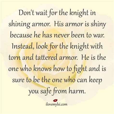 Knight In Shining Armor Inspirational Quotes Romantic