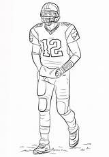Tom Brady Supercoloring sketch template