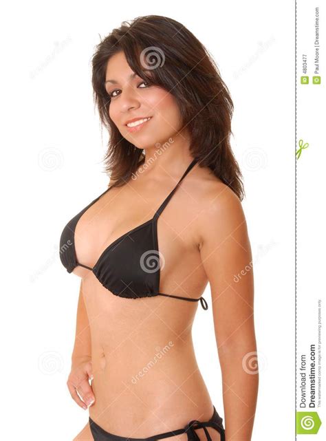 latina in bikini stock image image of brown mexican 4803477